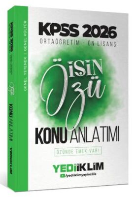 2026 KPSS Ortaöğretim-Önlisans İşin Özü Tek Kitap Tamamı Renkli Konu Anlatımı - 1