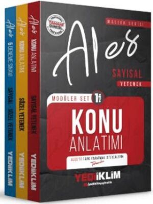 2026 Master Serisi ALES Sayısal-Sözel Yetenek Modüler Set+5 Deneme 3 Kitap - 1