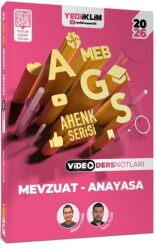 2026 MEB AGS Ahenk Serisi Mevzuat - Anayasa Video Ders Notları - Yediiklim Yayınları