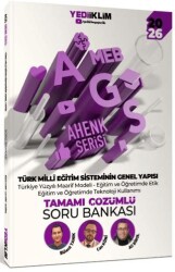 2026 MEB AGS Ahenk Serisi Türk Milli Eğitim Sisteminin Genel Yapısı Tamamı Çözümlü Soru Bankası - Yediiklim Yayınları