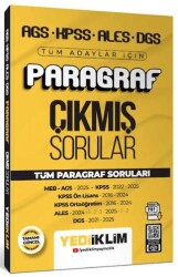 AGS KPSS ALES DGS Tüm Adaylar İçin Paragraf Tamamı PDF Çözümlü Tüm Paragraf Soruları Çıkmış Sorular - Yediiklim Yayınları