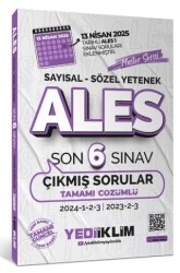 Yediiklim Yayınları ALES Master Serisi Sayısal - Sözel Yetenek Tamamı Çözümlü Son 6 Sınav Çıkmış Sorular - Yediiklim Yayınları
