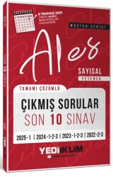 ALES Master Serisi Sayısal Yetenek Tamamı Çözümlü Son 10 Sınav Çıkmış Sorular - Yediiklim Yayınları