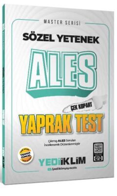 Yediiklim Yayınları Ales Sözel Yetenek Çek Kopart Yaprak Test - 1