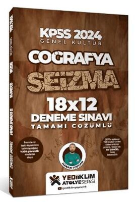 Yediiklim Yayınları KPSS 2024 Genel Kültür Coğrafya Seizma 18X12 Tamamı Çözümlü Deneme Sınavı - 1