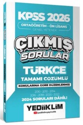 KPSS 2026 Ortaöğretim-Ön Lisans Türkçe Konularına Göre Çıkmış Sorular 2024 Soruları Dahil - Yediiklim Yayınları