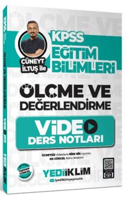 Yediiklim Yayınları KPSS Eğitim Bilimleri Ölçme ve Değerlendirme Cüneyt İltuş İle Video Ders Notları - 1