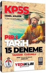Yediiklim Yayınları KPSS Genel Kültür Tüm Adaylar İçin Pir 1 Tarih Tamamı Çözümlü 15 Deneme - Yediiklim Yayınları