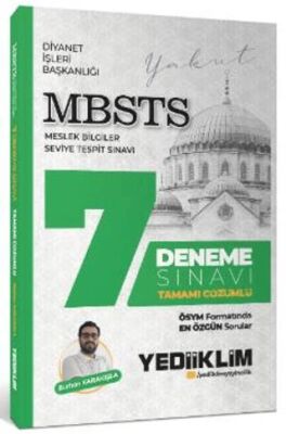 Yediiklim Yayınları MBSTS Tamamı Çözümlü 7 Deneme Sınavı - 1