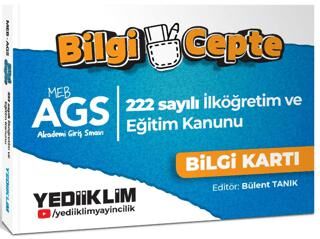 2026 MEB AGS Bilgi Cepte 222 Sayılı İlköğretim ve Eğitim Kanunu Bilgi Kartı Soru-Cevap - 1