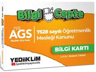 2026 MEB AGS Bilgi Cepte 7528 Sayılı Öğretmenlik Meslek Kanunu Bilgi Kartı Soru-Cevap - 1