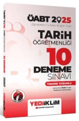 Yediiklim Yayınları Yayınları 2025 ÖABT Tarih Öğretmenliği Tamamı Çözümlü 10 Deneme Sınavı - Yediiklim Yayınları