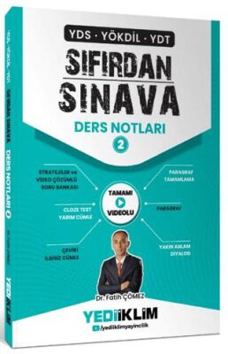 Yediiklim Yayınları YDS YÖKDİL YDT Sıfırdan Sınava Tamamı Videolu Ders Notları 2. Kitap - 1