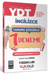 Yediiklim Yayınları YDT Optimal Practice Exams Tamamı Çözümlü 7 Deneme - Yediiklim Yayınları
