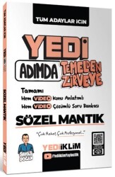 Yedi Adımda Temelden Zirveye Sözel Mantık Video Konu Anlatımlı Video Çözümlü Soru Bankası - Yediiklim Yayınları