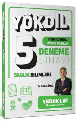 Yediiklim Yayınları YÖKDİL Sağlık Bilimleri Video Çözümlü Özgün Sorular 5 Deneme Sınavı - 1