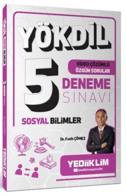 Yediiklim Yayınları YÖKDİL Sosyal Bilimler Video Çözümlü Özgün Sorular 5 Deneme Sınavı - 1