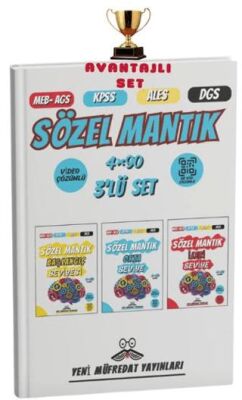 Yeni Müfredat Yayınları 2025 MEB-AGS KPSS ALES DGS Sözel Mantık Başlangıç- Orta – İleri Seviye 4x90 Tamamı Video Çözümlü Deneme Sınavı - 1