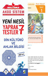 Damla Yayınevi Akıllı Damla Din Kültürü Ve Ahlak Bilgisi Yeni Nesil Yaprak Testler - 7. Sınıf - 2