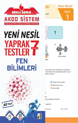 Damla Yayınevi Akıllı Damla Fen Bilgisi Yeni Nesil Yaprak Testler - 7. Sınıf - 1