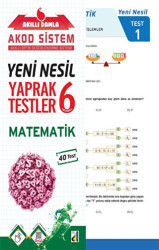 Damla Yayınevi Akıllı Damla Matematik Yeni Nesil Yaprak Testler - 6. Sınıf - Damla Yayınevi