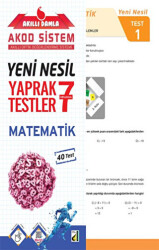 Damla Yayınevi 7. Sınıf Yeni Nesil Matematik Yaprak Testler - Damla Yayınevi