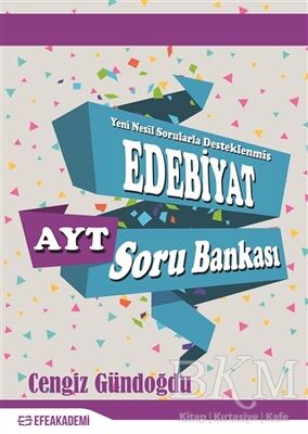 Efe Akademi Yayınları Yeni Nesil Sorularla Desteklenmiş Edebiyat AYT Soru Bankası