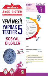 Damla Yayınevi Akıllı Damla Sosyal Bilgiler Yeni Nesil Yaprak Testler - 5. Sınıf - Damla Yayınevi
