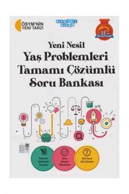 Akıllı Adam Yayınları Yeni Nesil Yaş Problemleri Tamamı Çözümlü Soru Bankası