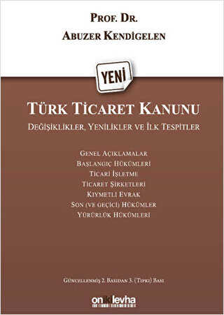 Yeni Türk Ticaret Kanunu