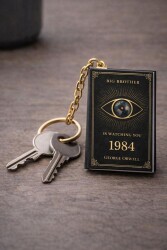 Yıldız Defter 4,5x7cm Kitap Anahtarlık - 1984 - Yıldız Defter