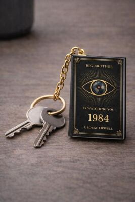 Yıldız Defter 4,5x7cm Kitap Anahtarlık - 1984 - 1