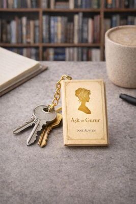 Yıldız Defter 4,5x7cm Kitap Anahtarlık - Aşk Ve Gurur - 1