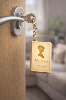 Yıldız Defter 4,5x7cm Kitap Anahtarlık - Aşk Ve Gurur - 3