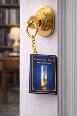 Yıldız Defter 4,5x7cm Kitap Anahtarlık - Cesur Yeni Dünya - 2