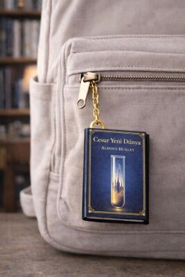 Yıldız Defter 4,5x7cm Kitap Anahtarlık - Cesur Yeni Dünya - 3