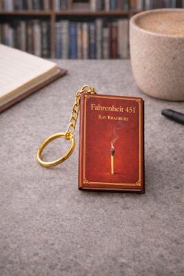 Yıldız Defter 4,5x7cm Kitap Anahtarlık - Fahrenheit 451 - 2