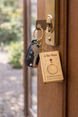 Yıldız Defter 4,5x7cm Kitap Anahtarlık - Küçük Prens - 1