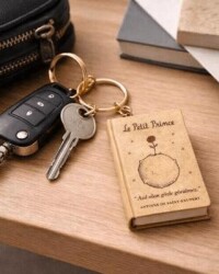 Yıldız Defter 4,5x7cm Kitap Anahtarlık - Küçük Prens - Yıldız Defter