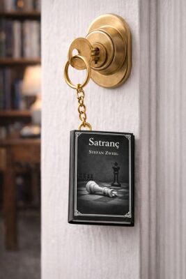 Yıldız Defter 4,5x7cm Kitap Anahtarlık - Satranç - 3