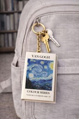 Yıldız Defter 4,5x7cm Kitap Anahtarlık - Van Gogh Colour Series - 2
