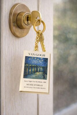 Yıldız Defter 4,5x7cm Kitap Anahtarlık - Van Gogh Musee D`orsay - 1
