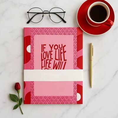 Yıldız Defter A4 Defter ve Planlayıcı Set If You Love Life Love Willlove You Back - 3