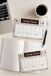 Yıldız Defter A4 Defter Ve Planlayıcı Set Kurdele Baskılı - 2