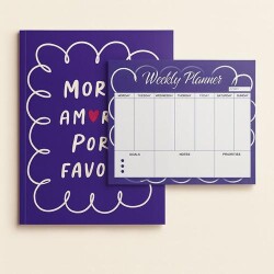 Yıldız Defter A4 Defter Ve Planlayıcı Set Mor Amore Por Favor - 2