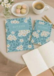 Yıldız Defter Floral Seri No:1 Notebook 2 In 1 - Yıldız Defter