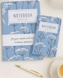 Yıldız Defter Floral Seri No:10 Notebook 2 In 1 - Yıldız Defter
