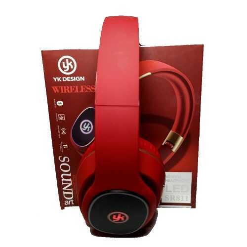 Yk Design Wireless Led Işıklı Bluetooth Kulak Kırmızı SR811