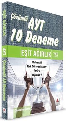 YKS AYT 2.Oturum Eşit Ağırlık Çözümlü 10 Deneme kapağı