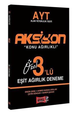 Yargı Yayınevi YKS AYT Aksiyon Eşit Ağırlık 3 Deneme - 1